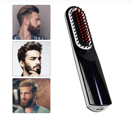 3 IN 1 Cordless Men Quick Beard Straightener Styler Comb